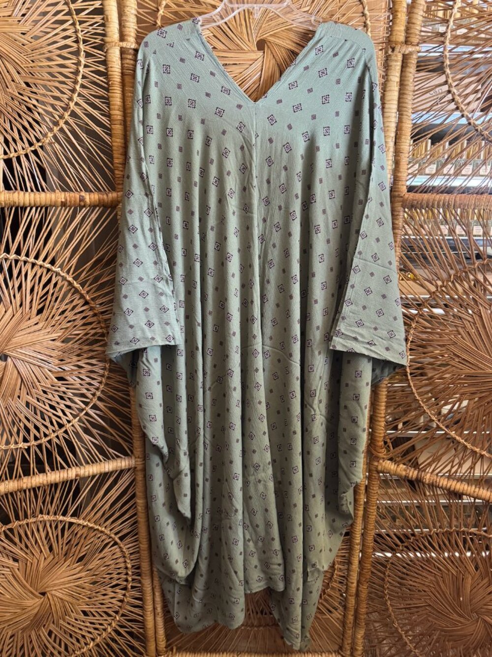 Jennafer Grace Santa Fe Sage Caftan | Sage Green | OS